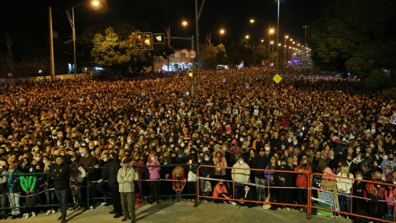 Masiva concurrencia en barrio Rucci.