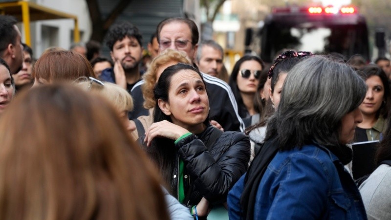 Familiares en el acto de homenaje.