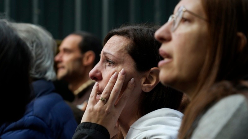 Familiares en el acto de homenaje.